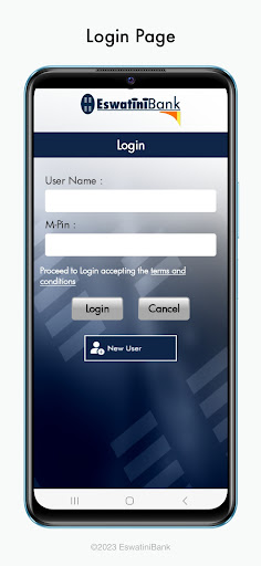 Android application Eswatini Bank screenshort