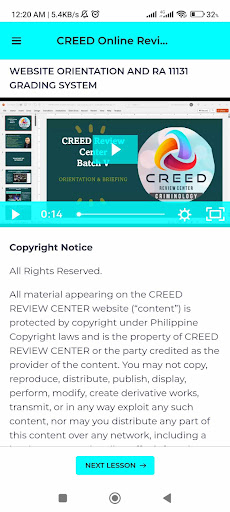 CREED CRIMINOLOGY REVIEW APP Screen 2