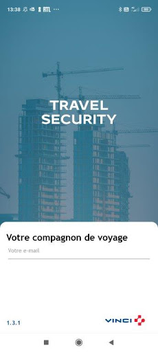 Android application VINCI Travel Security screenshort