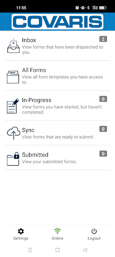 Covaris Forms Screen 2