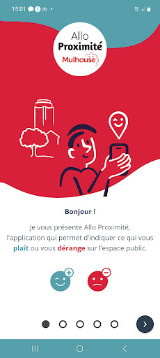 Android application Allo proximité Mulhouse screenshort
