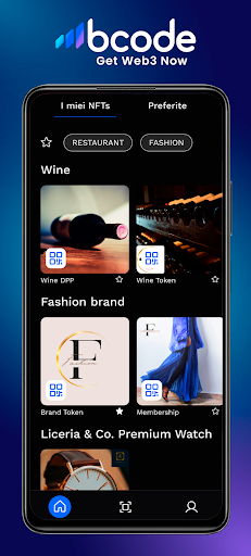 Android application Bcode WalletPlace screenshort