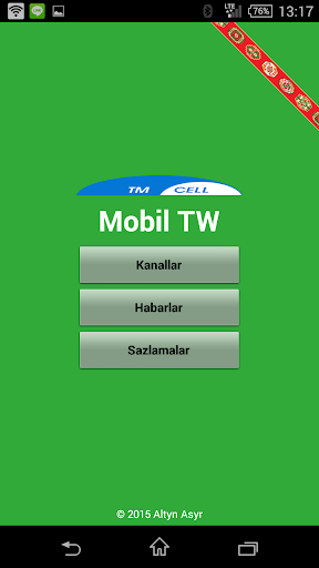 Android application TMCell Mobile TV screenshort