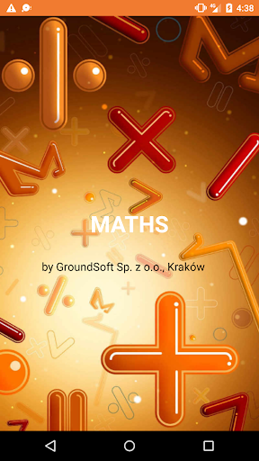 Android application ARITHMETICS screenshort