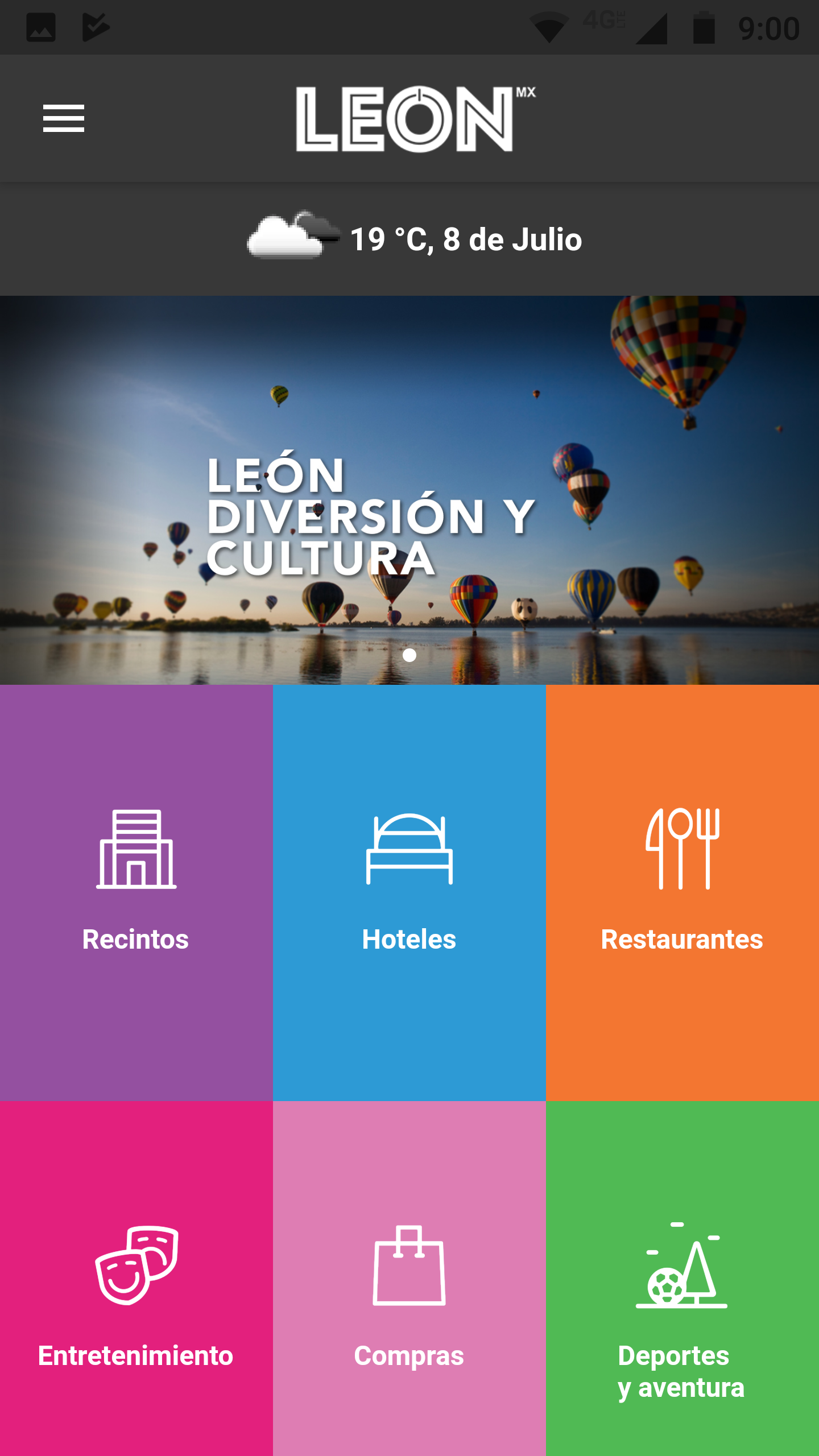 Android application León Guanajuato screenshort