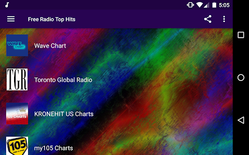 Free Radio Top Hits - The Late Screenshot