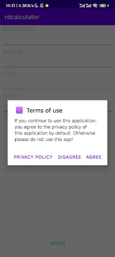 Android application 进制转换 screenshort