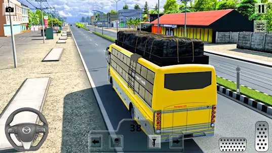 Indian Bus Uphill Driving Game