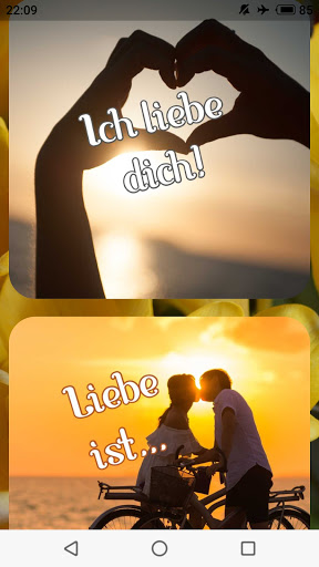 Android application Liebe Bilder screenshort