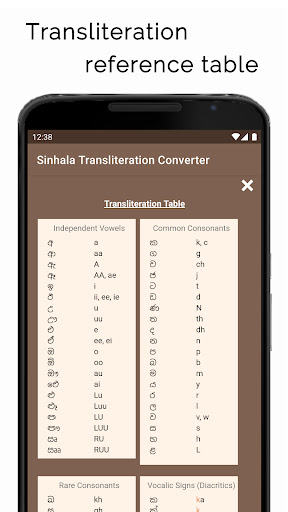 Singlish to Sinhala Converter Screen 3