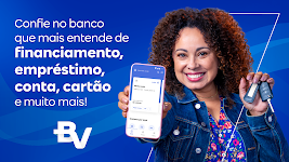 screenshot of banco BV conta, crédito e mais