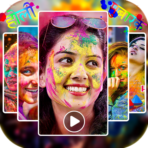 Happy Holi Video Maker logo