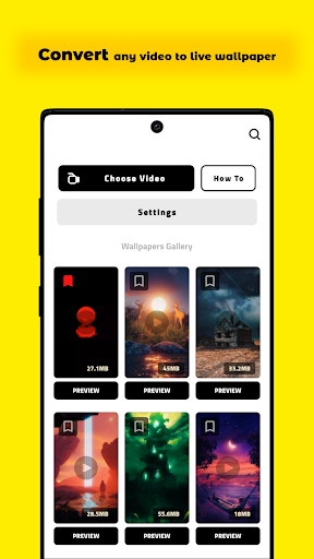 Android application Vids : Video Wallpaper Maker screenshort