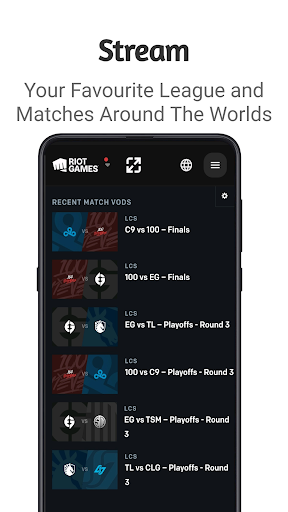 LOL ESPORTS: VOD & SCHEDULE Screen 3