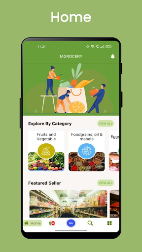 Android application MGrocery screenshort