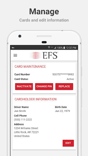 EFS PayControl Screen 3