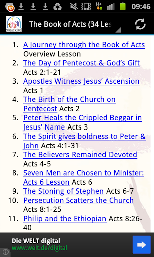 Sunday School Lessons Screen 3