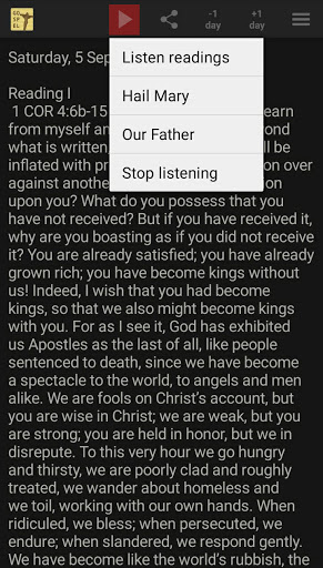 the Daily Gospel Screen 2