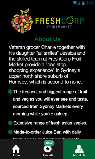 FreshCorp Fruit Market Screen 2