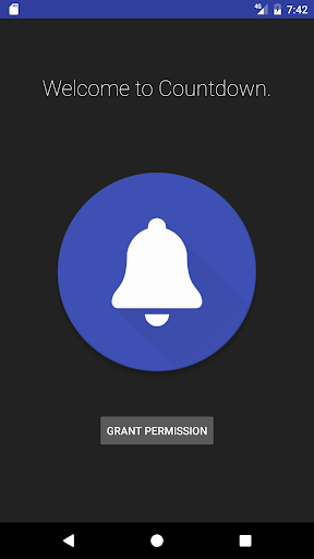 Android application Countdown screenshort