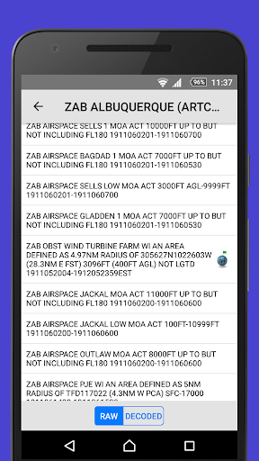 Screenshot of NOTAMs Pro
