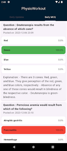 Android application PhysioWorkout - Physiology App screenshort