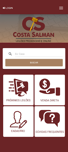 Android application Costa Salman Leilões screenshort