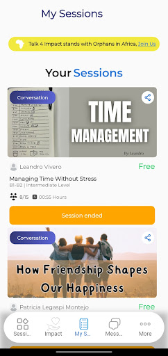 Talk 4 Impact Screenshot 3 - AppWisp.com