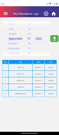 OVID - My Office QR Attendance Screen 2