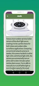 Yoosee WiFi Camera Information