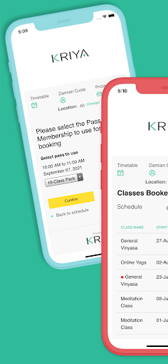 KRIYA Booking System Screen 3