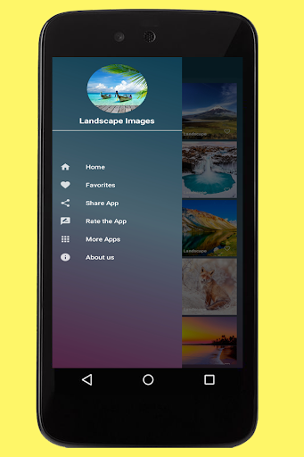 Android application Landscape Images screenshort