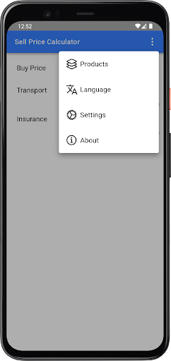 Sell Price Calculator Screen 2