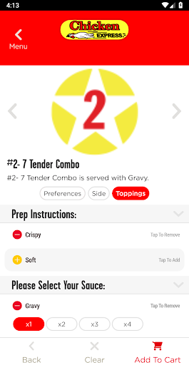 Screenshot of Chicken Express