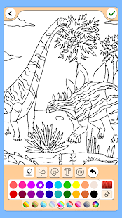 Dino Coloring & Drawing Game Screenshot