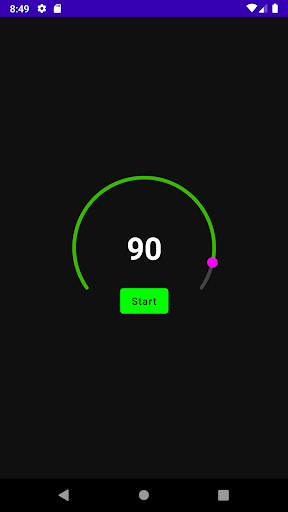 Android application Countdown Timer screenshort