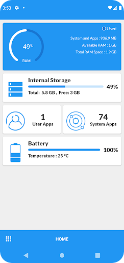 Phone Info:OS, Apps & Features Screen 2