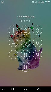 Kawaii Cat Lock Screen