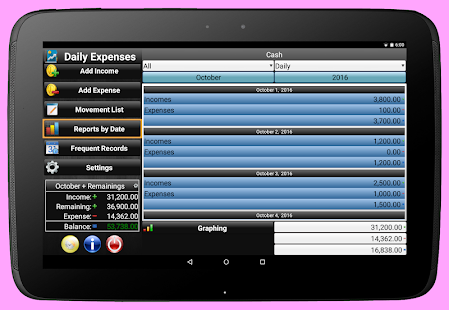 Daily Expenses 2 Screenshot