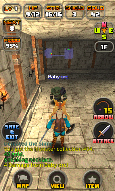 Android application Unity.Rogue3D (roguelike game) screenshort