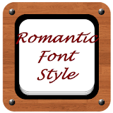Romantic Font Style icon