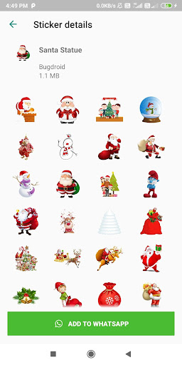 WAStickerApps - Xmas Stickers Screen 3