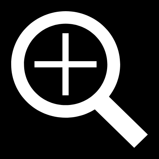 白黒拡大鏡 logo
