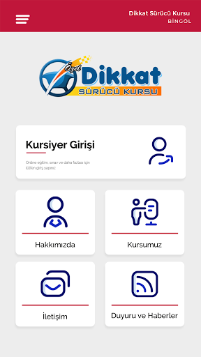 Android application Bingöl Dikkat Sürücü Kursu screenshort