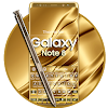 Keyboard for Galaxy Note 8 Gold icon