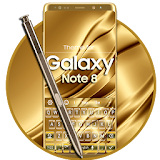 Keyboard for Galaxy Note 8 Gold icon