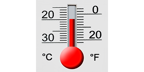 Temperature weather thermometers with Celsius and Fahrenheit