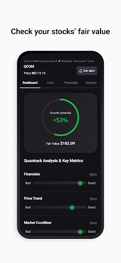 Quantrack_AI Stock Analyzer Screen 3