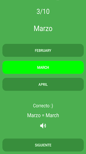 Palabras básicas en inglés Screen 2