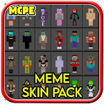 Cover Image of Download Meme Skins Pack Mod for Minecraft PE 1.0 APK